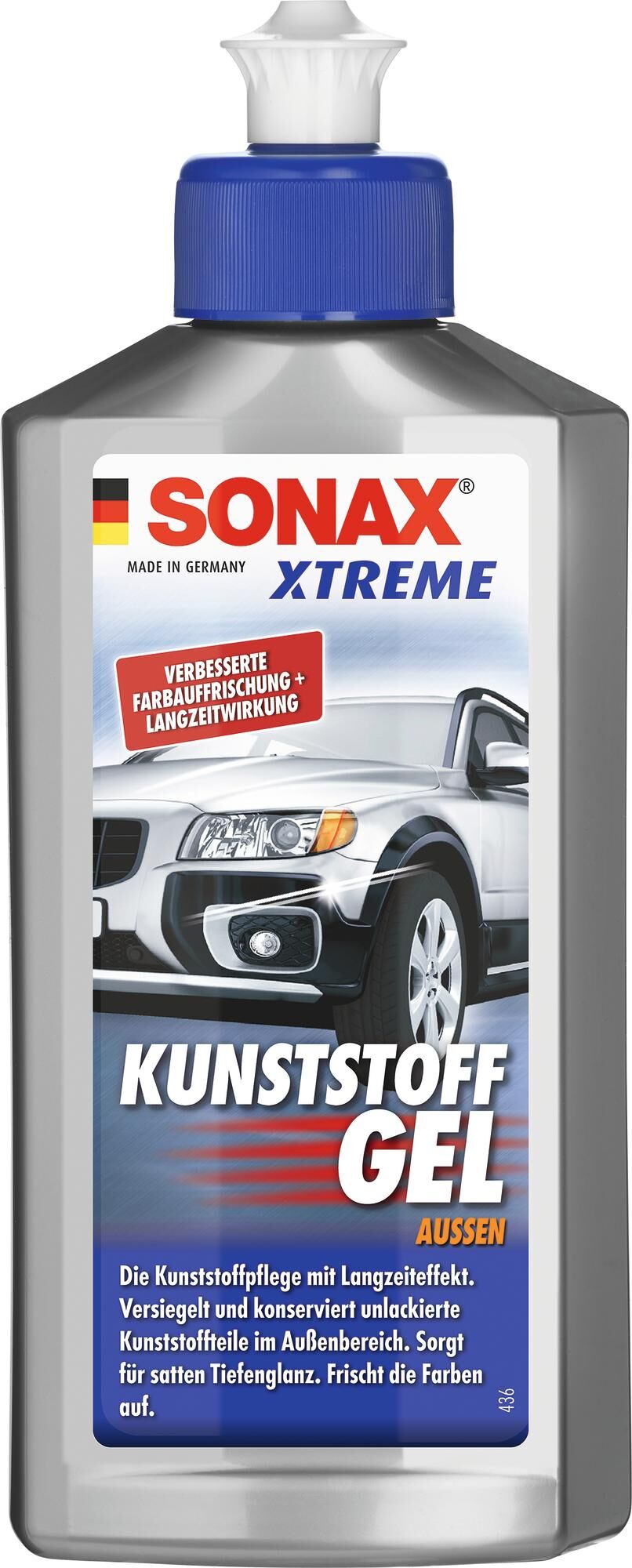 Sonax kunststofonderhoudsmiddel xtreme kunststoffgel außen nanopro xtreme plastic gel outside