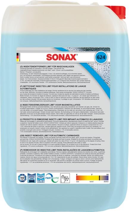 Sonax reiniger insektenentferner limit insect remover 25 ltr.
