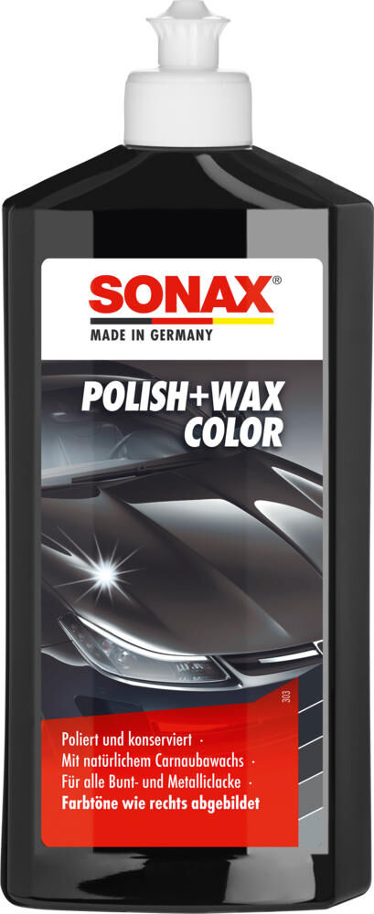 Sonax auto polijstmiddel polish wax color nanopro color polish + wax black nanotechnology