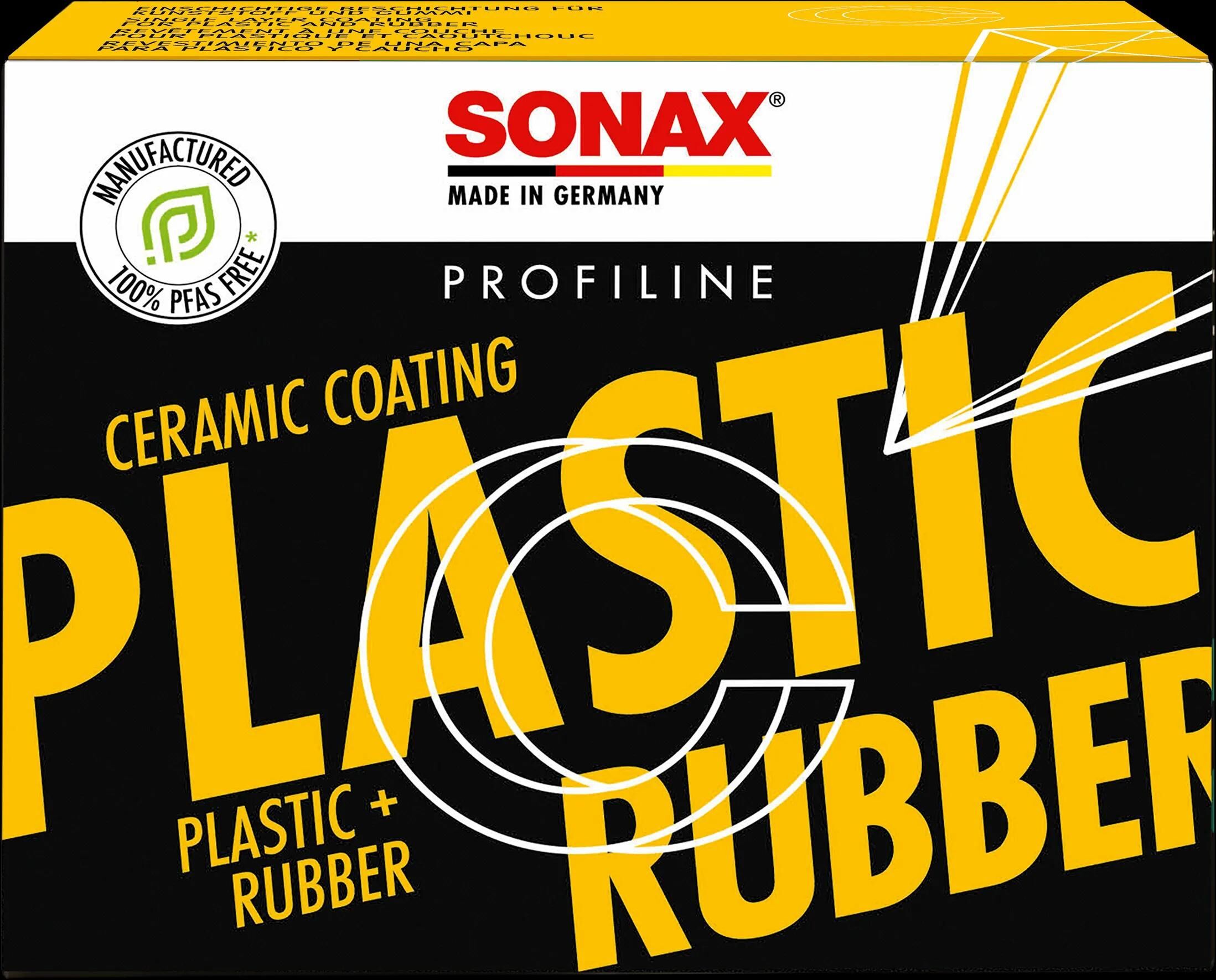 Sonax kunststofonderhoud ceramiccoating cc plastic+rubber cc plastic + rubber profiline