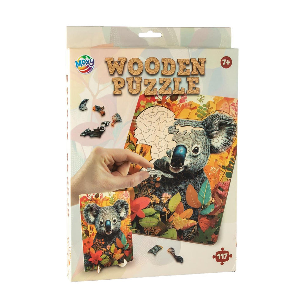 Moxy houten puzzel koala unieke vormen, 130pcs