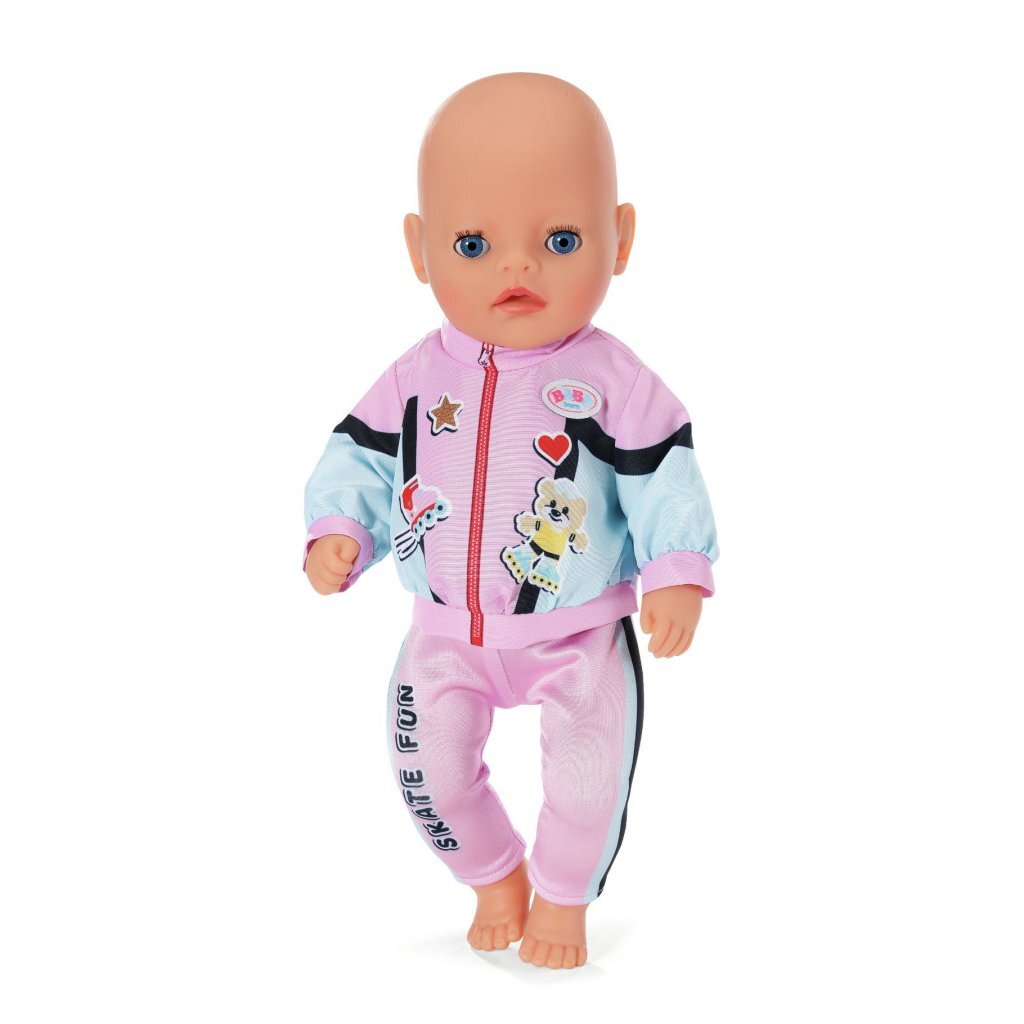 Baby born joggingoutfit roze zwart