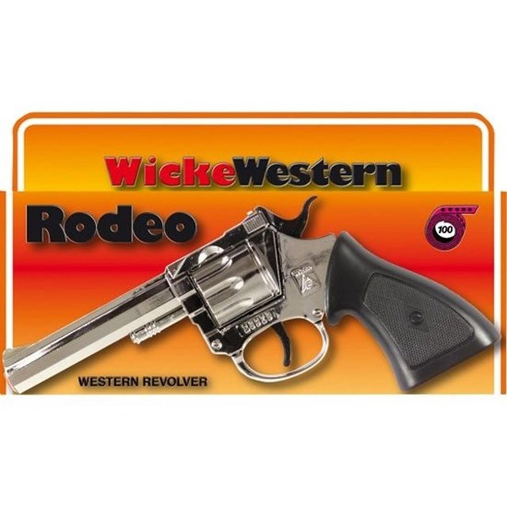 Johntoy wicke pistool rodeo chrome 100 schots