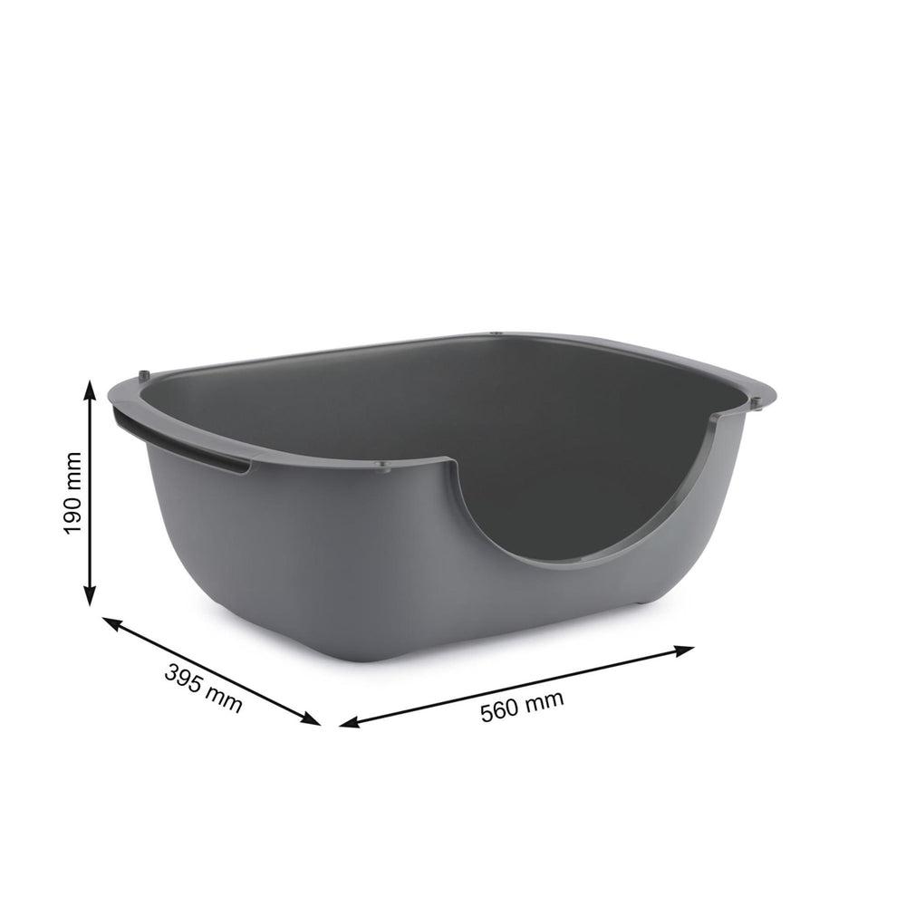 Rotho bella kattenbak 56x39,5x19 cm antraciet