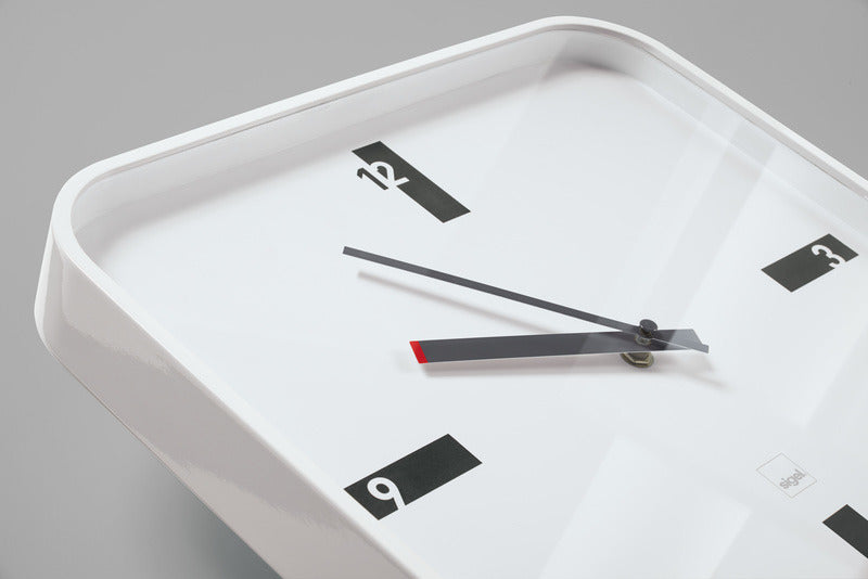 Sigel si-wu122 wandklok artetempus mezo wit met quartz uurwerk