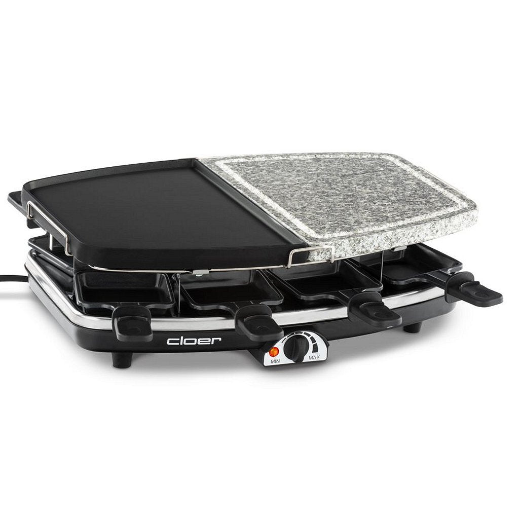 Cloer 6435 raclettegrill met natuursteen 1200w