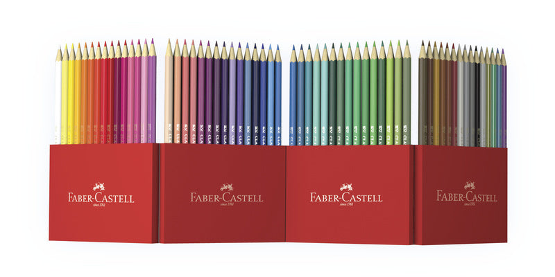 Faber castell fc-111260 kleurpotlood faber-castell castle zeskantig kartonnen etui 60 stuks