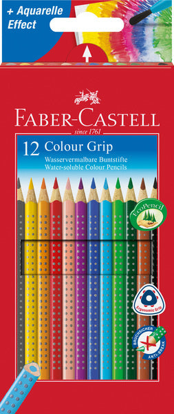 Faber castell fc-112412 kleurpotlood faber-castell grip houder etui a 12 stuks