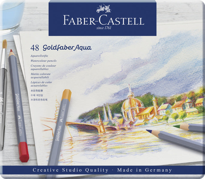 Faber Castell fc-114648 aquarelkleurpotlood faber-castell goldfaber etui 48 stuks