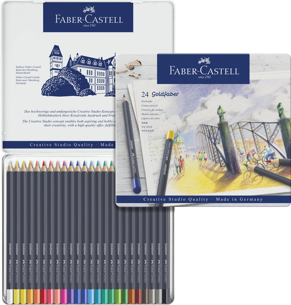 Faber-castell goldfaber kleurpotloden - blik 24 stuks - fc-114724