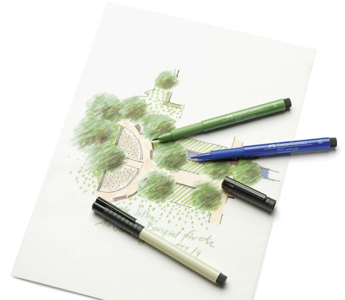 Faber-castell faber castell fc-167107 tekenstift pitt artist pen manga 8-delig etui basic