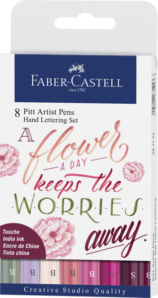 Faber castell fc-267124 tekenstift faber-castell pitt artist pen beletteringset 8x