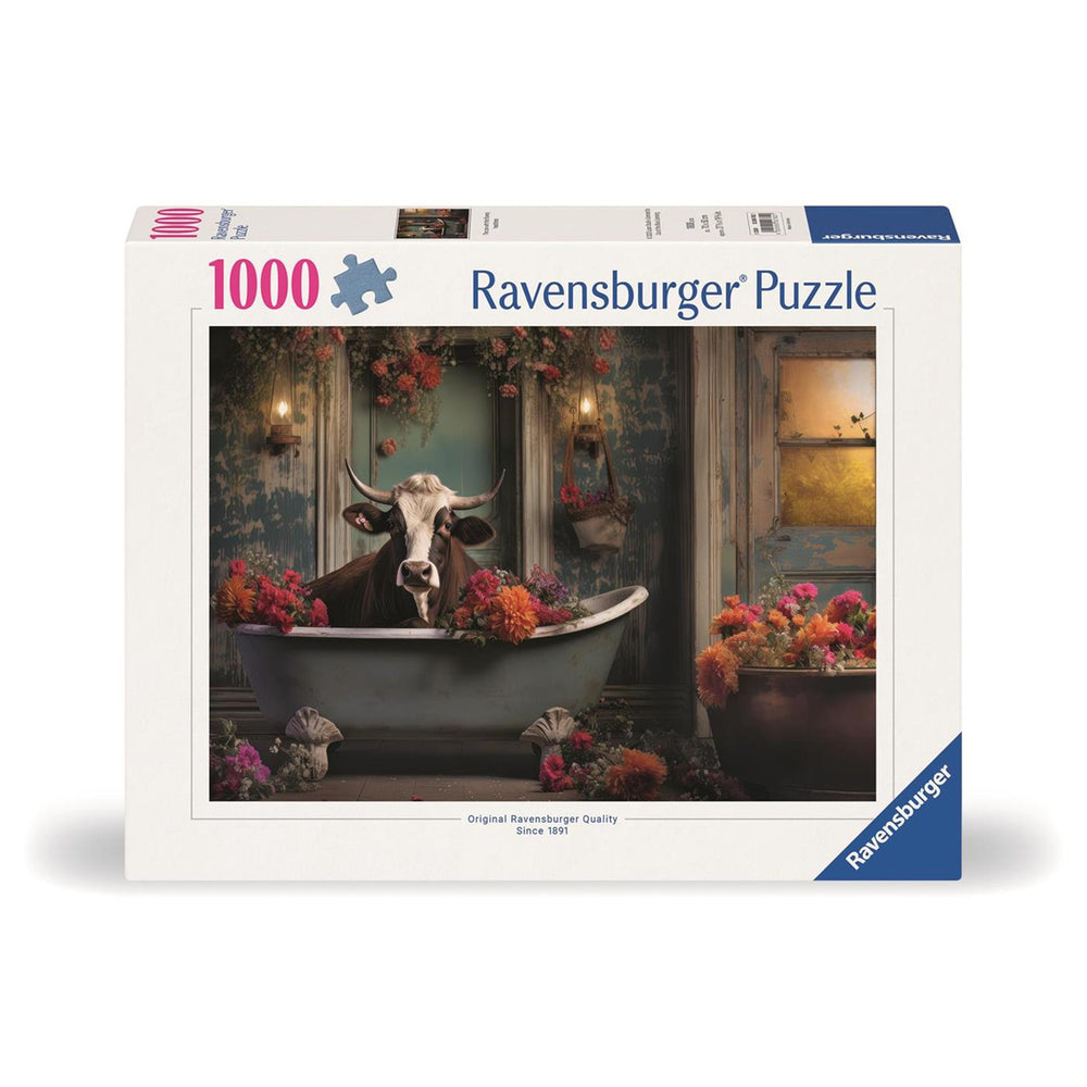 Ravensburger legpuzzel de koe in de badkuip, 1000st.