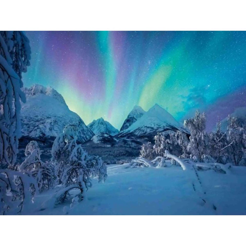 Ravensburger puzzel als de noordlichter tanzen 1500 stukjes is