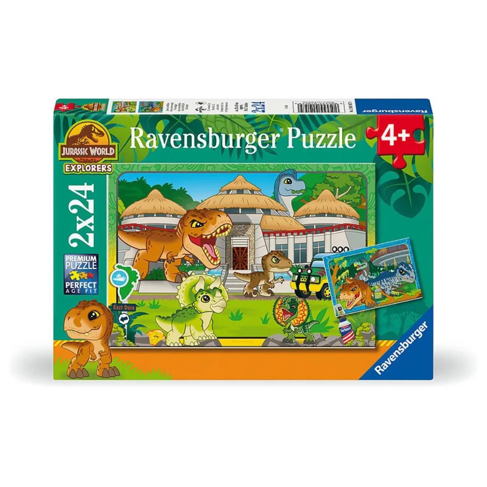 Ravensburger legpuzzel jurassic world explorers, 2x24st.