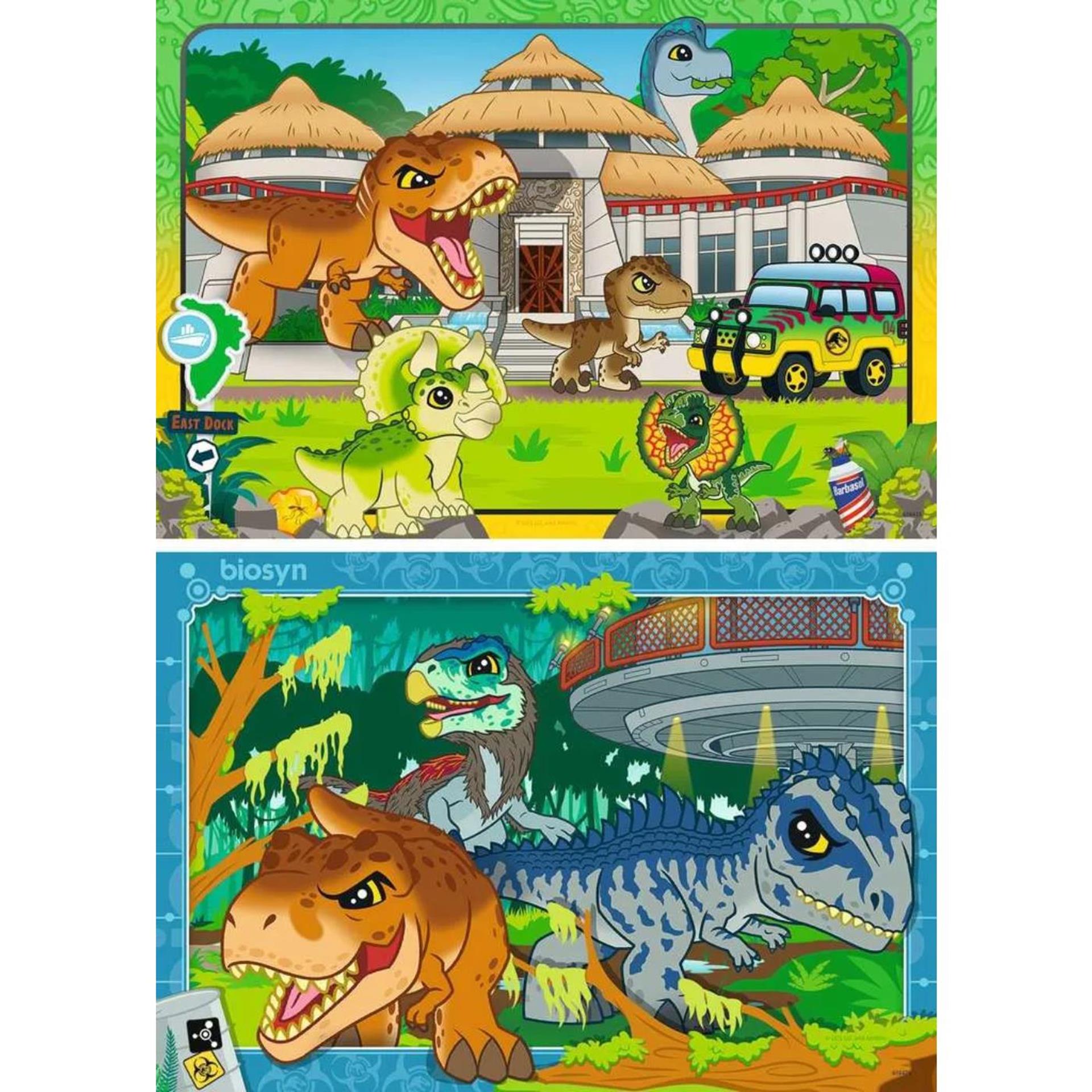 Ravensburger legpuzzel jurassic world explorers, 2x24st.