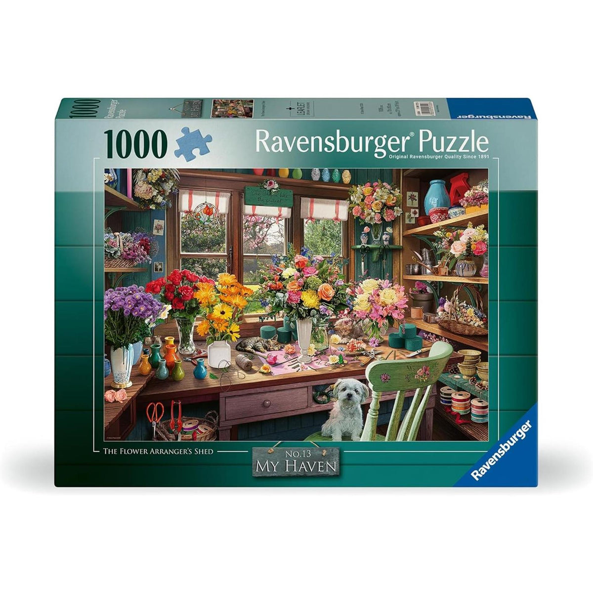 Ravensburger – my haven no.13: flower arranger – legpuzzel – 1000 stukjes