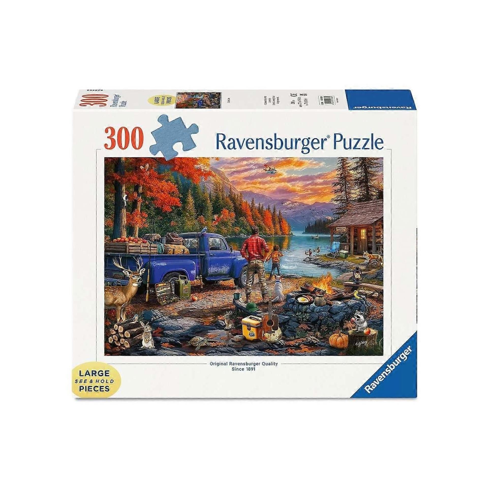 Ravensburger puzzel sunset lake 300pcs