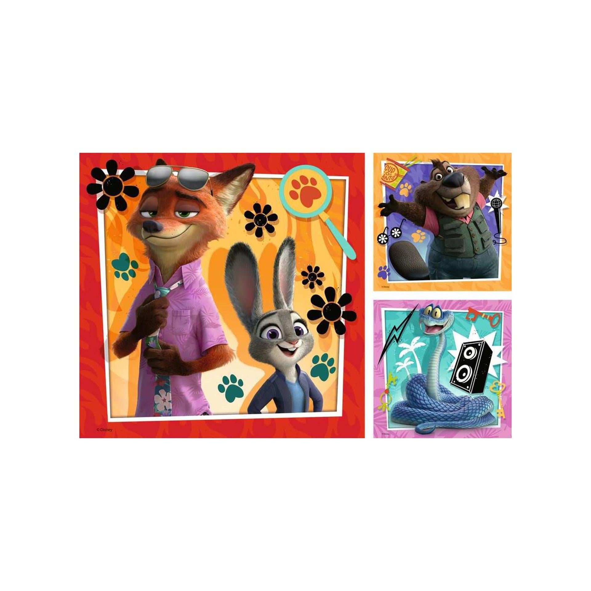 Ravensburger puzzel zootopia 2 3x49st