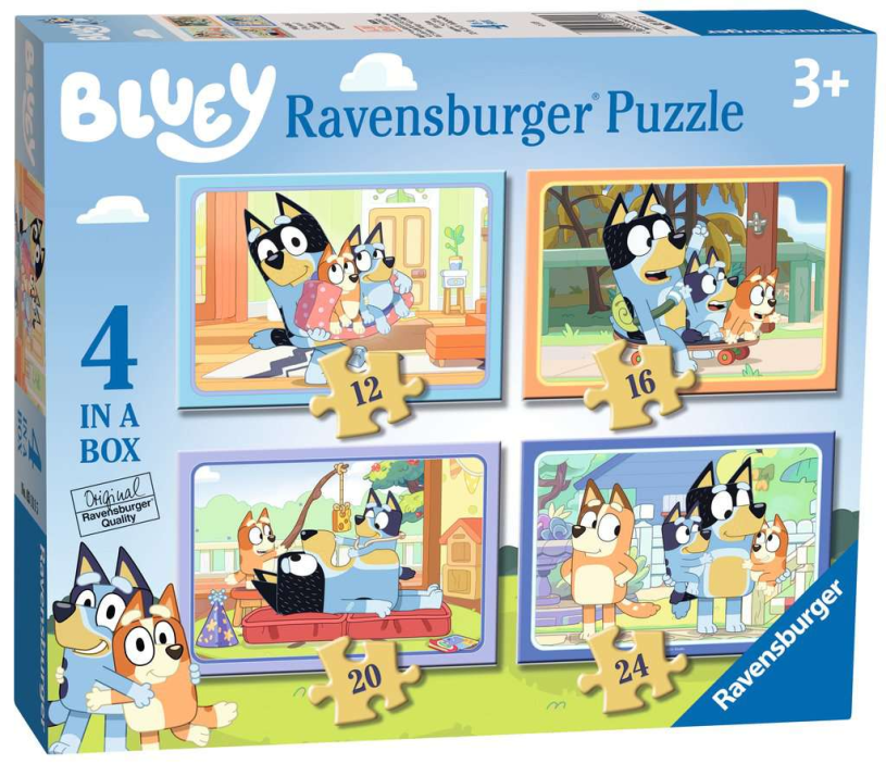 Ravensburger 4-in-1 puzzle Bluey