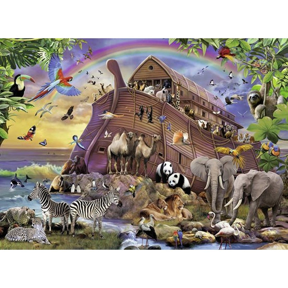 Ravensburger XXL Jigsaw Puzzle 150 Pieces, On Our Way with Noah's Ark, Age: 7+ Dimensions: 49x36 cm