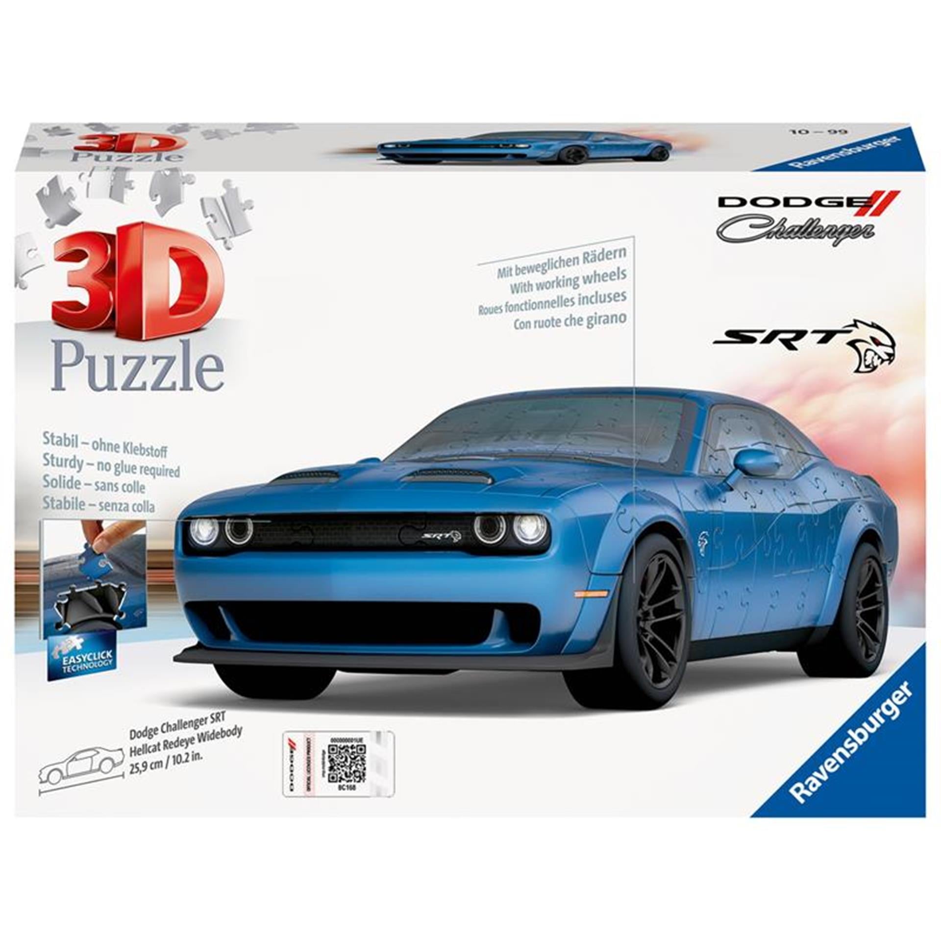 Ravensburger - 3D Puzzel - Dodge Challenger Hellcat Redeye