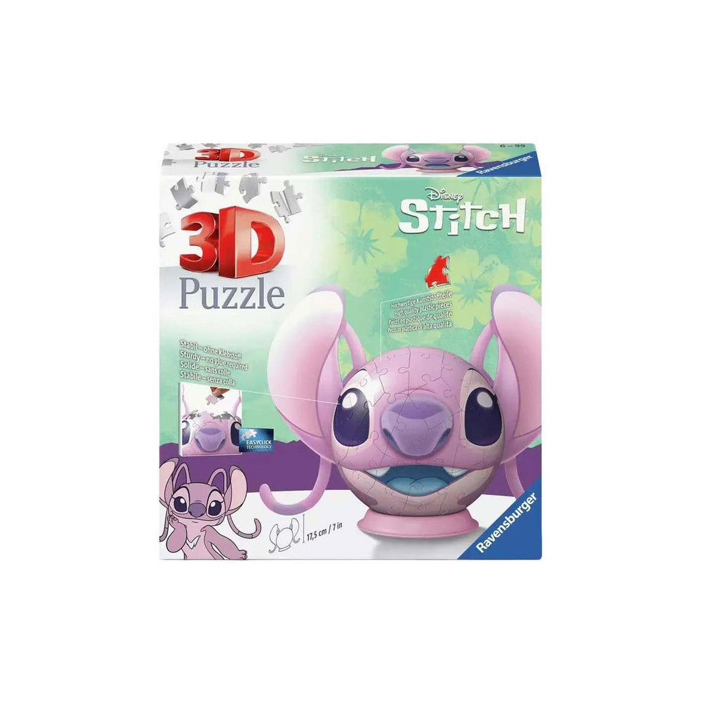 Ravensburger 3d puzzel disney stitch bal - 72 stukjes speelgoed.