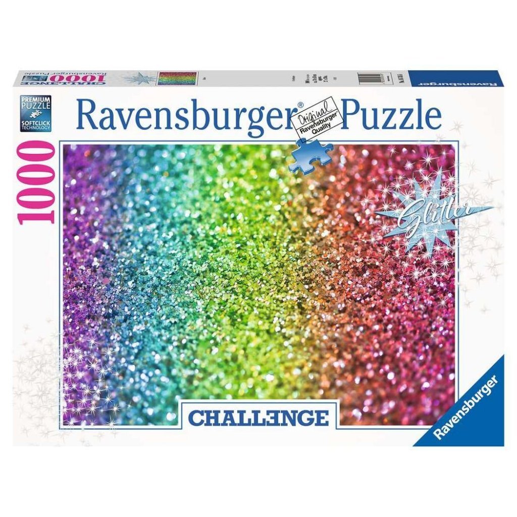 Ravensburger puzzeluitdaging glitter 1000 stukjes
