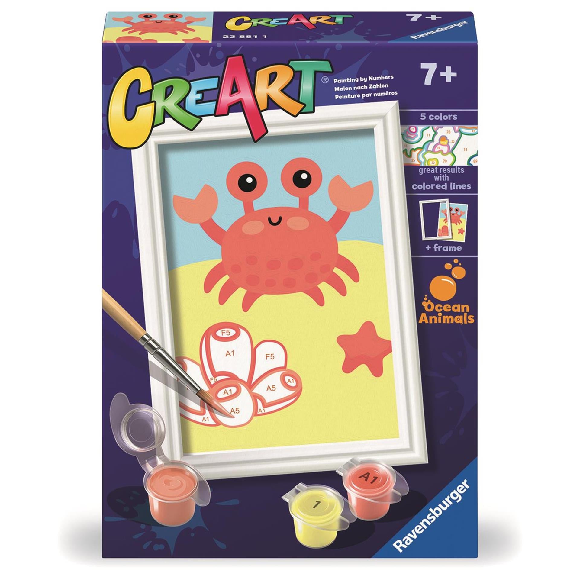 CreArt Schilderen op Nummer - Trendy Krab
