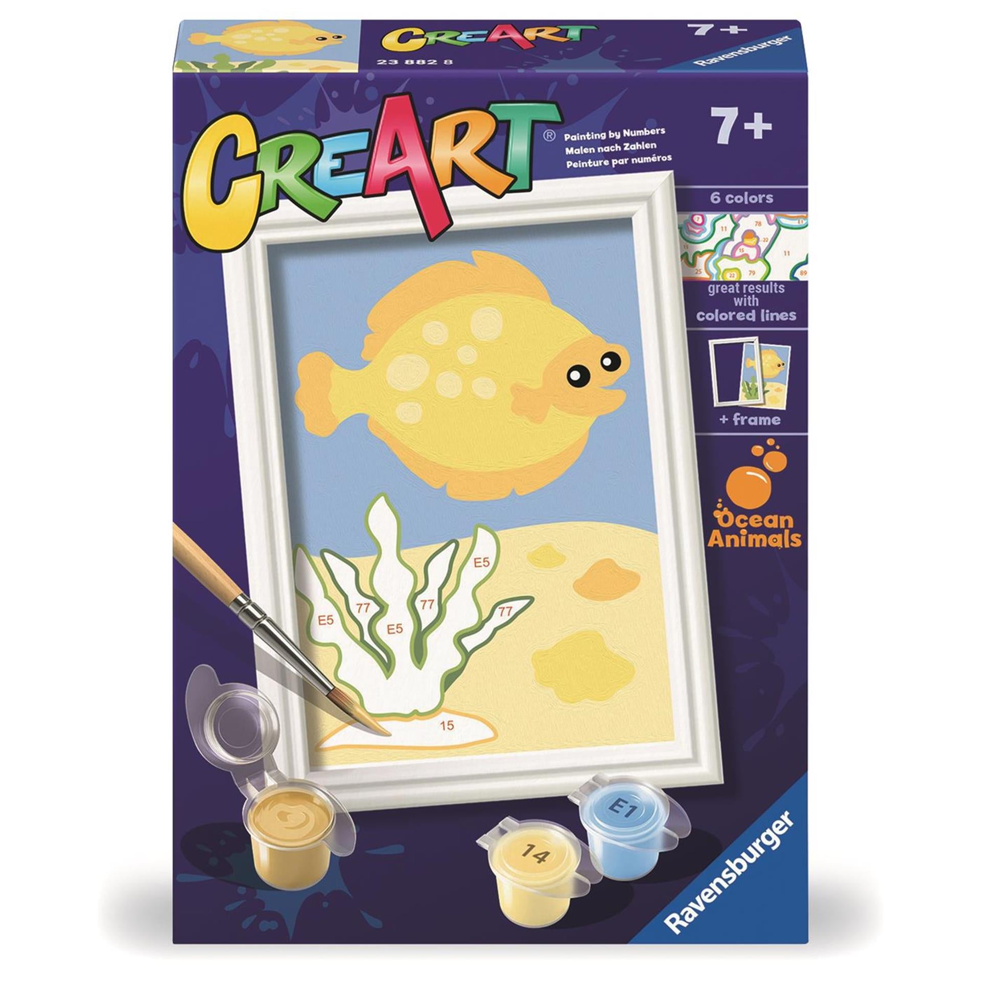 Ravensburger creart schilderen op nummer - trendy vis