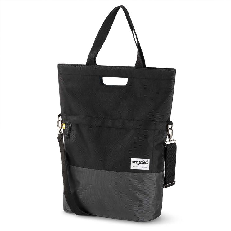 Sacoche vélo shopper recyclée Urban Proof 20 litres - noir gris