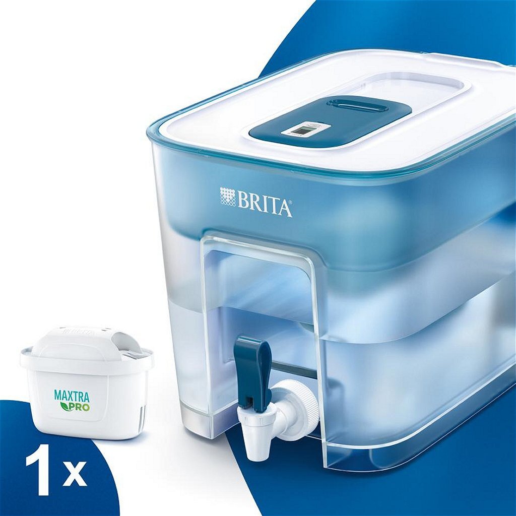 Brita flow waterfilter 8.2l blauw wit