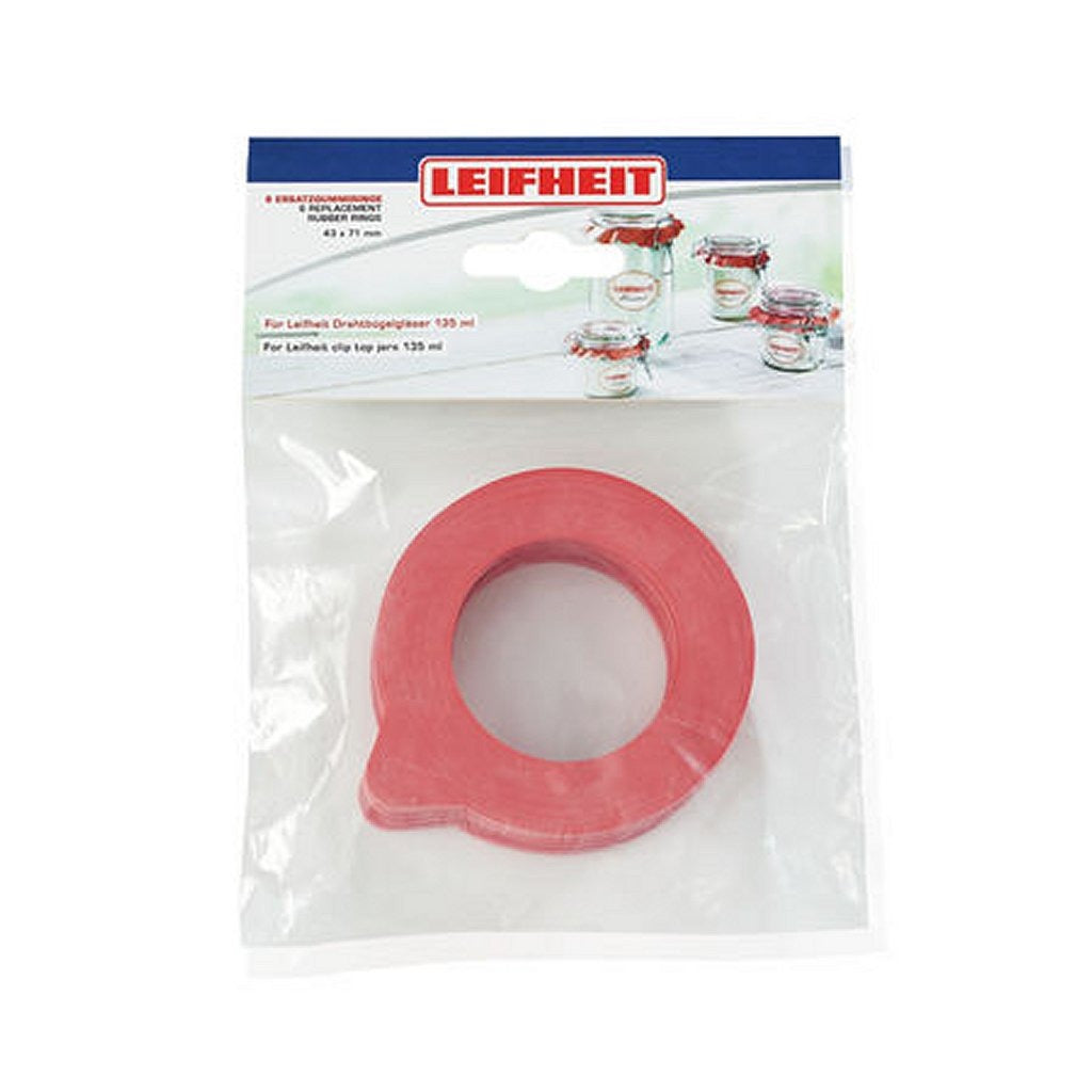 Leifheit 3214 rubberen weckringen 43x71 mm 6 stuks