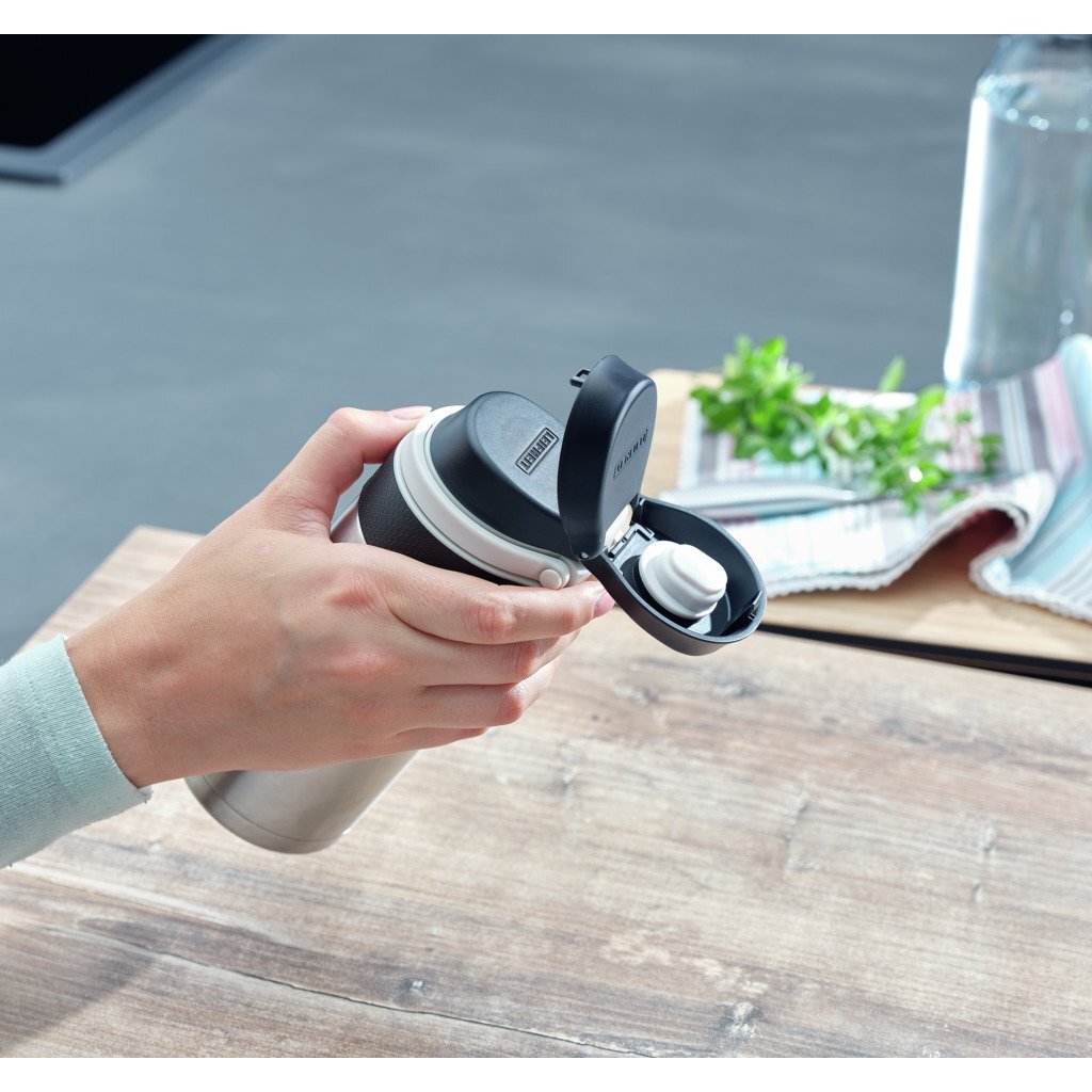 Leifheit 3244 flip isoleerbeker 350 ml RVS