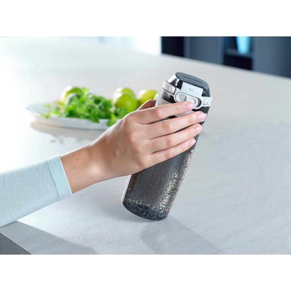 Leifheit 3261 flip tritan drinkfles 550 ml zwart