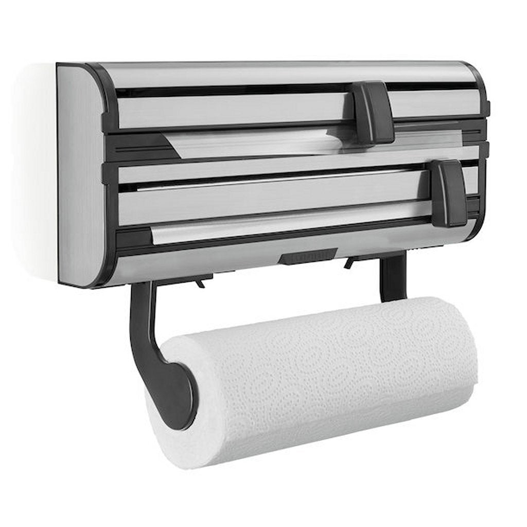 Leifheit rollenhouder parat royal - zwart rvs