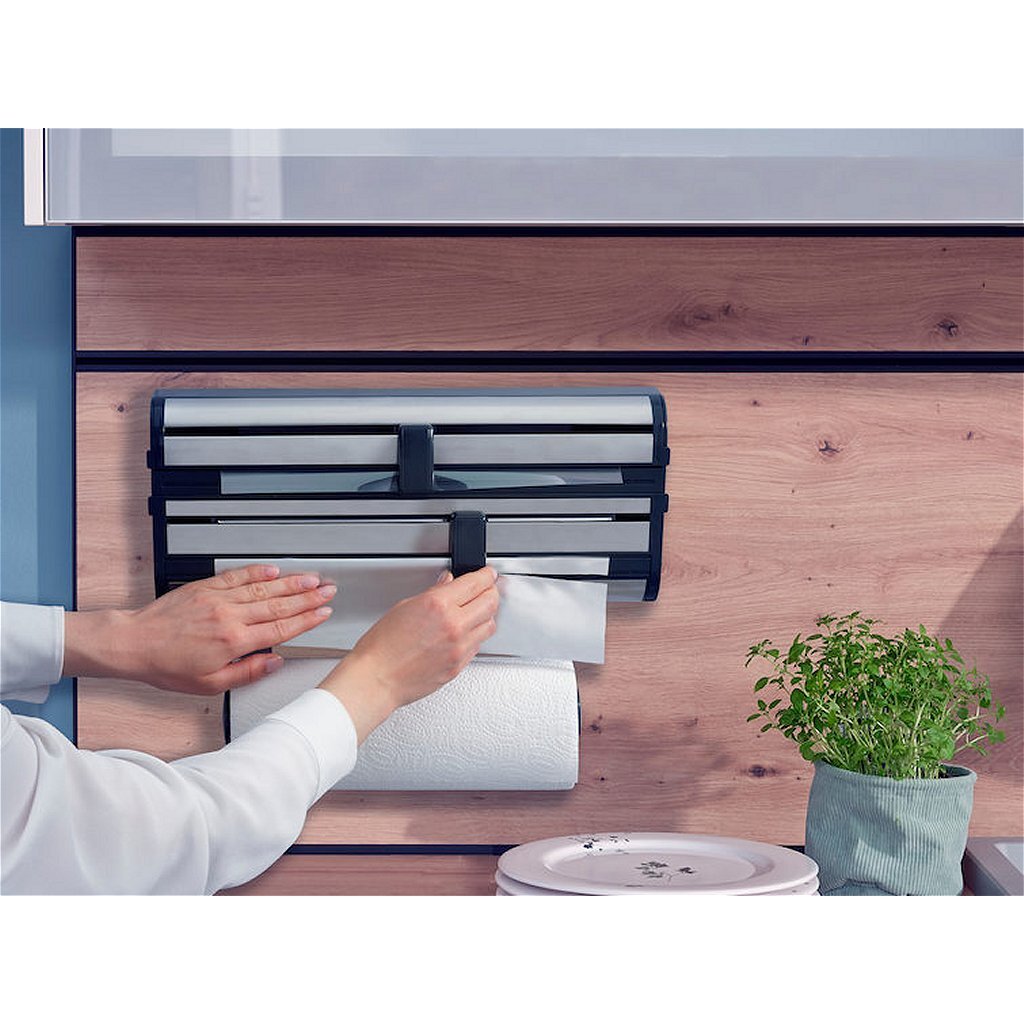 Leifheit parat royal rollenhouder RVS