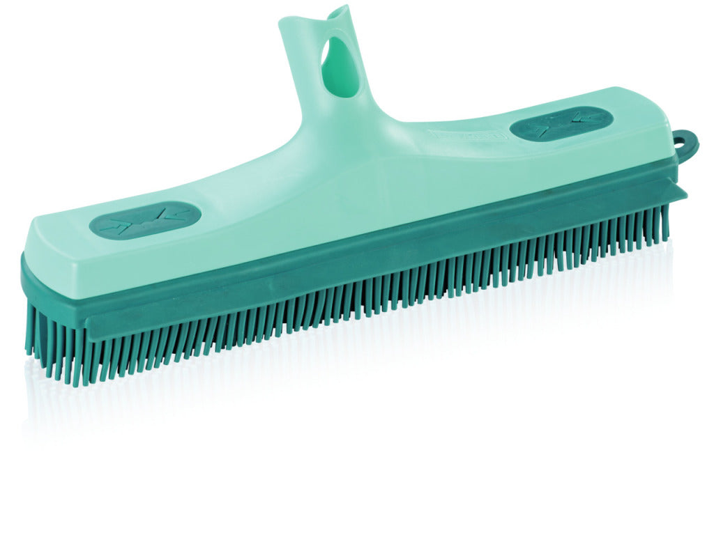 Leifheit suprabezem - rubberen bezemkop - click systeem - 30 cm veegbreedte