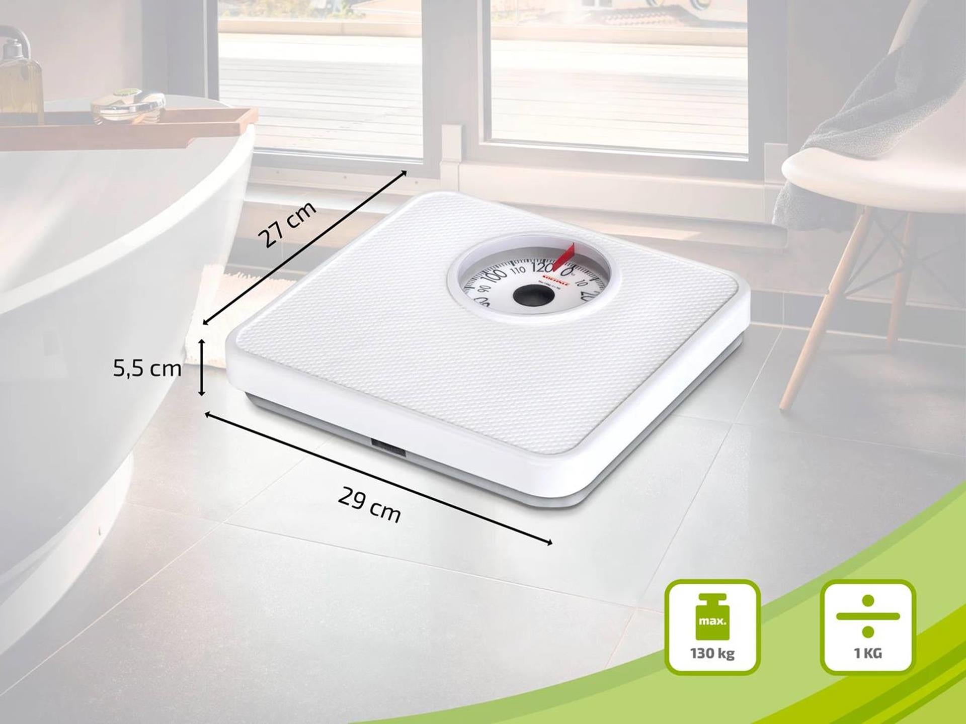 Soehnle personenweegschaal analoog tempo tot 130kg wit