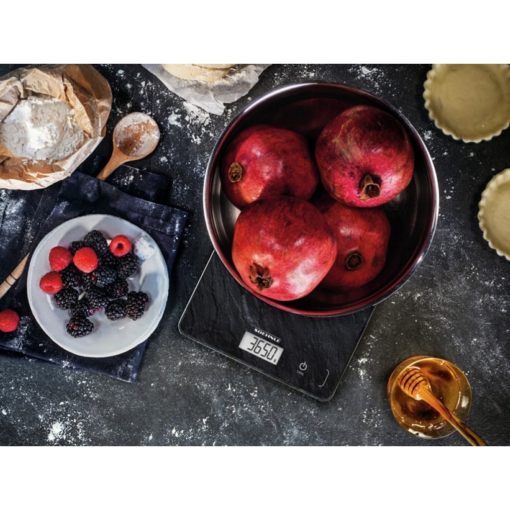 Leifheit soehle keukenweegschaal compact 300 leisteenlook