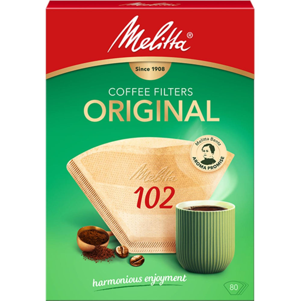 Melitta koffiefilters 102 bruin pak a 80 stuks
