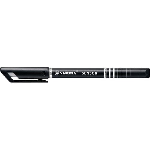Abi fineliner stlo sensor 189 fijn 0,3 zwart verende punt waterbasis
