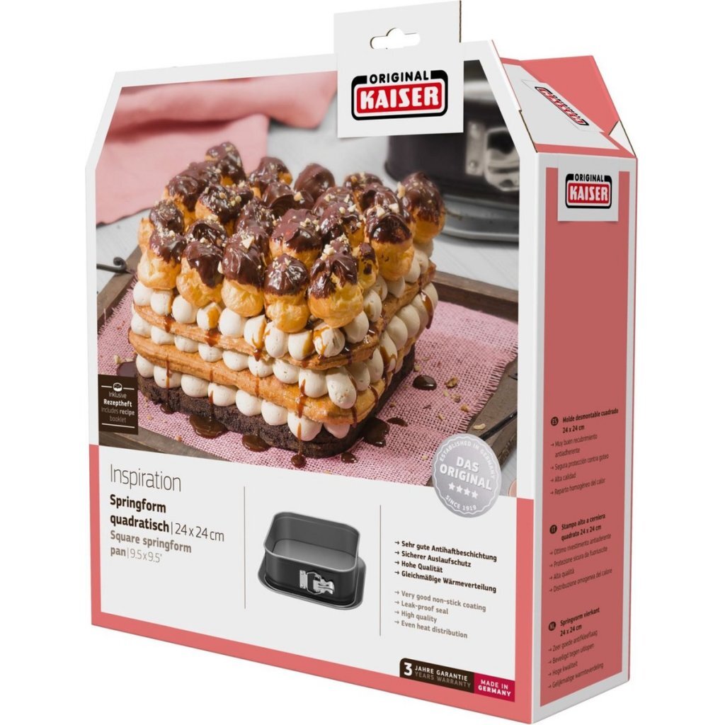 Kaiser Kaiser 2300659602 Inspiration Springvorm 24x24cm Zwart