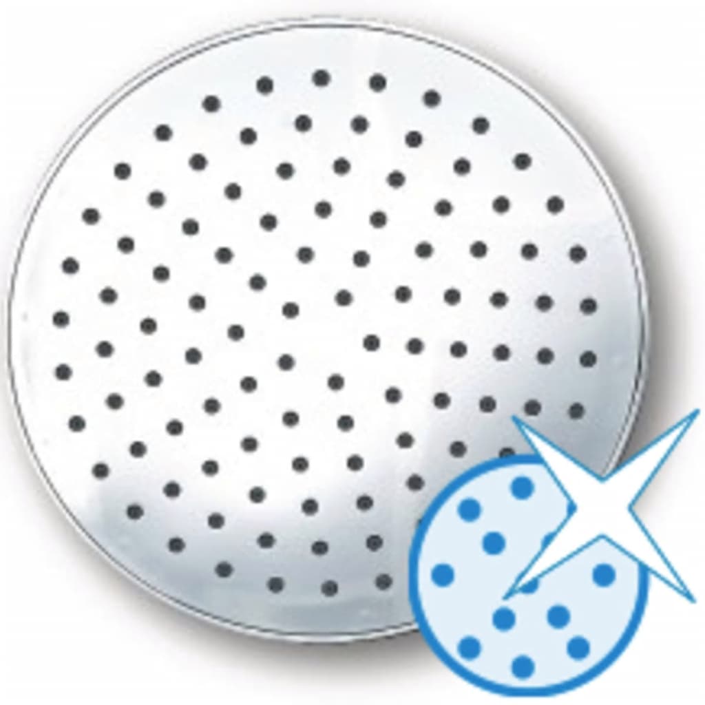 Ridder regendoucheset met massagedouchekop Bahamas chroom 91440