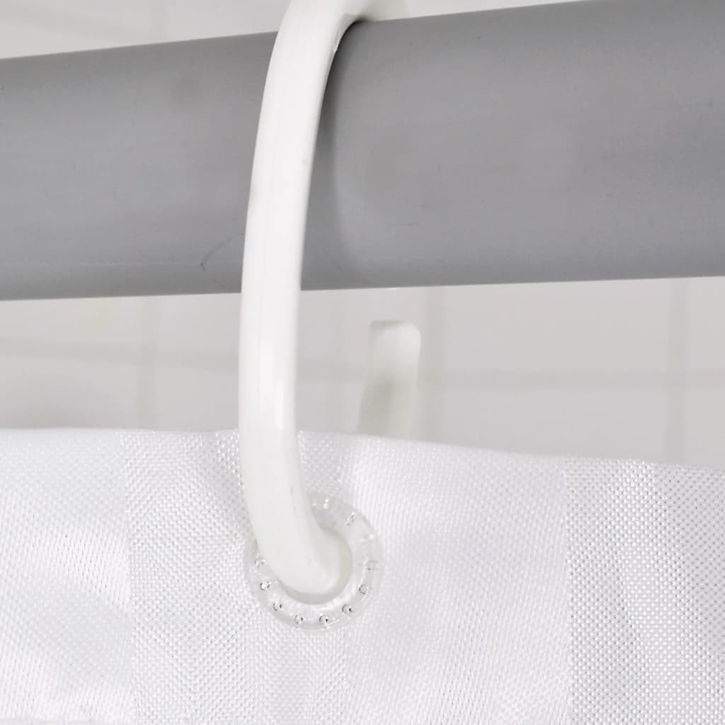 Ridder douchegordijn satijn wit 180x200 cm