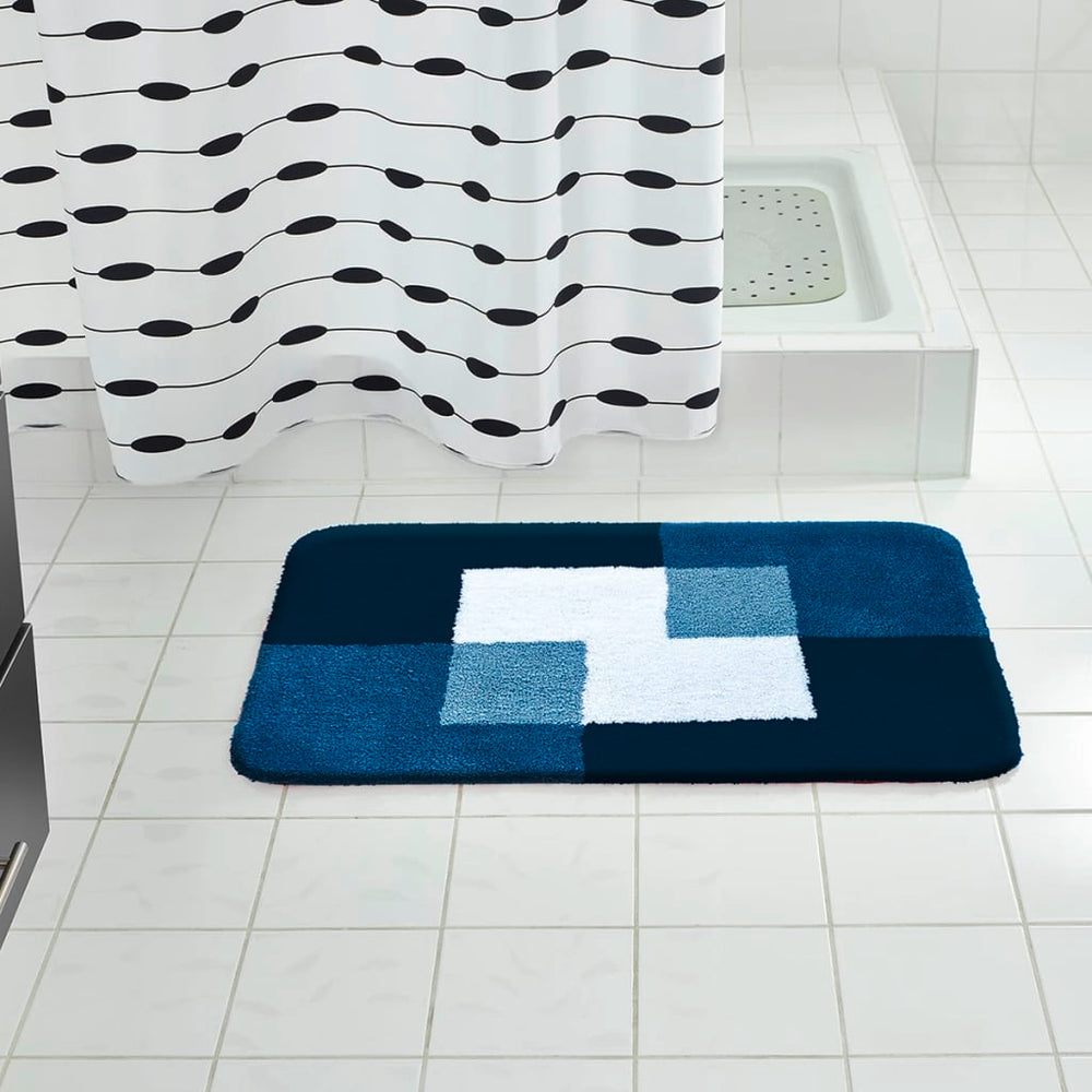 RIDDER RIDDER Badkamermat Munten 60x90 cm blauw 7103303