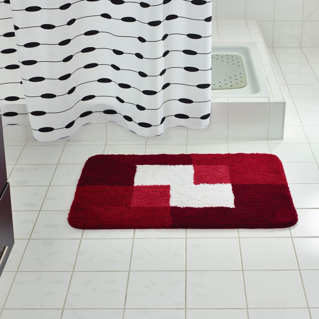 Ridder badkamermat munten 60x90 cm rood 7103306