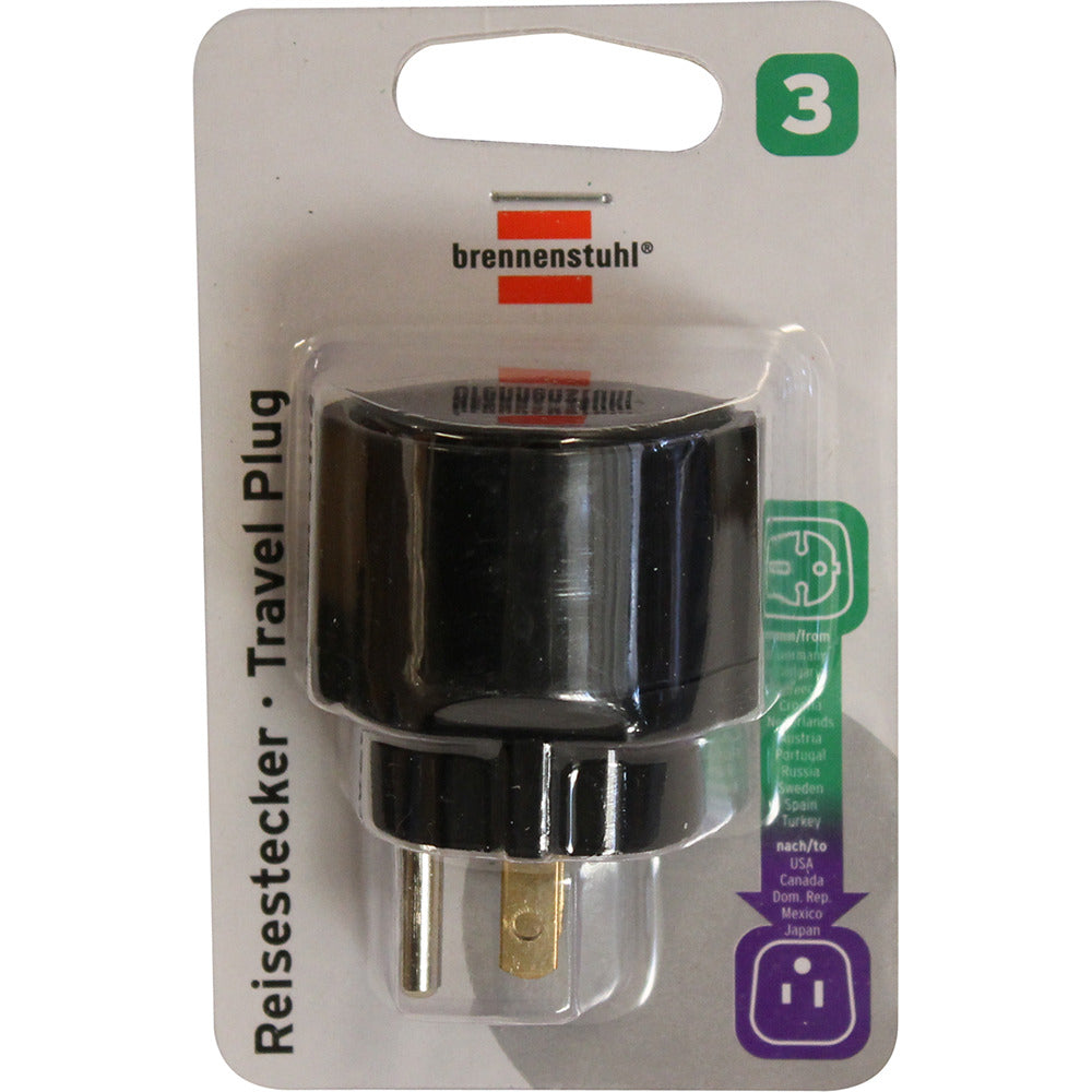 Brennenstuhl Reisstekker Nederland > VS Japan, geaard