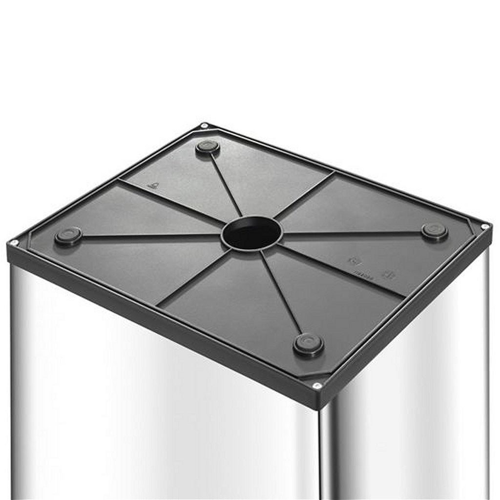 Hailo 0840-111 big-box swing l prullenbak 35l RVS zwart