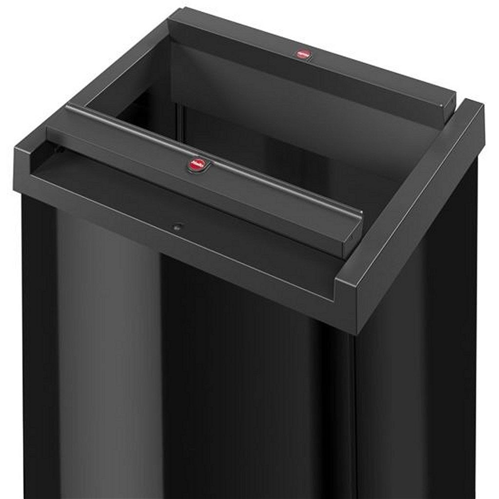 Hailo prullenbak met tuimeldeksel 8602410 zwart big-box swing xl